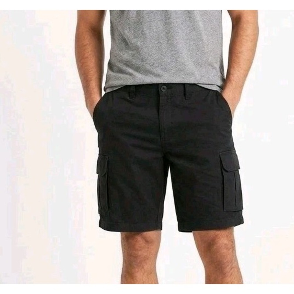 Men's Cargo Shorts 50 in Flex Wear Sonoma Black Chino Stretch ultimate Comfort